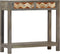 vidaXL - Wandtafel - 86x30x76 - cm - massief - mangohout - grijs