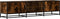 vidaXL - Tv-meubel - 160x35x41 - cm - bewerkt - hout - metaal - gerookt - eikenkleur