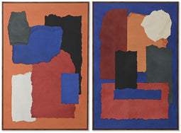 Schilderij Home ESPRIT Abstract Stads 80 x 4,5 x 120 cm (2 Stuks)