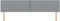 vidaXL - Hoofdbord - Diamond - Blocks - Ontwerp - Lichtgrijs - 200 - cm - Stof