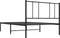 vidaXL - Bedframe - met - hoofdbord - metaal - zwart - 90x200 - cm