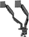 LC-Power LC-EQ-A34B-D - Monitorbeugel - Geschikt voor 2 schermen tot 34 inch - Gasveer - 360° kantelposities