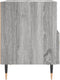 vidaXL - Nachtkastje - 40x35x47,5 - cm - bewerkt - hout - grijs - sonoma - eikenkleur