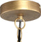 PTMD Elvira Gold Iron Hanginglamp Antique Bubble Shape