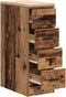 vidaXL - Garagekast - 30x51x85 - cm - massief - grenenhout - oud - hout