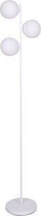 Vloerlamp DKD Home Decor 35 x 25 x 167 cm Kristal Metaal Wit 220 V 50 W