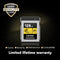 Lexar CFexpress PRO Type B Gold Series 256GB - Leessnelheid 1750MB/s - Schrijfsnelheid 1500MB/s