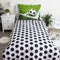 Voetbal - Corner - Eenpersoons Dekbedovertrek - 140 x 200 cm - Groen