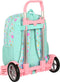 Schoolrugzak met Wielen Smiley Summer fun Turkoois (32 x 43 x 14 cm)