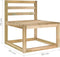 vidaXL - Tuinmiddenbanken - 2 - st - pallet - groen - geïmpregneerd - grenenhout