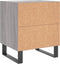vidaXL - Nachtkastjes - 2 - st - 40x35x47,5 - cm - bewerkt - hout - grijs - sonoma - eiken