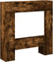 vidaXL - Haardombouw - 81x18x82 - cm - bewerkt - hout - gerookt - eikenkleurig