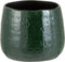 J-Line bloempot Patroon - keramiek - groen - small - 2 stuks - Ø 16.5 cm