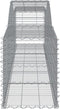 vidaXL - Schanskorven - 10 - st - gewelfd - 400x50x60/80 - cm - gegalvaniseerd - ijzer