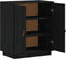 vidaXL - Dressoir - 65,5x40x75 - cm - massief - grenenhout - zwart