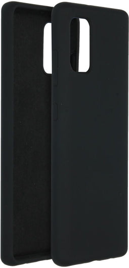 Accezz Liquid Silicone Backcover - Samsung Galaxy A41 - Schokabsorberend - Zwart