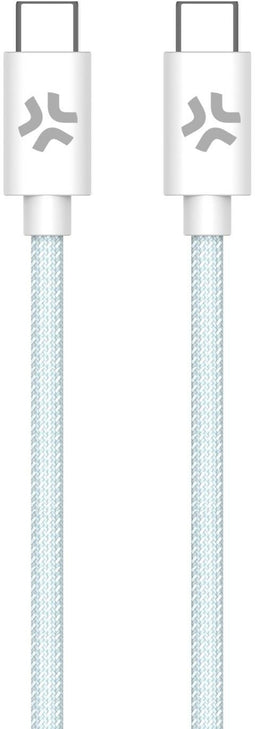 Celly USBCUSBCCOTTLB - USB type-C Kabel - 150 cm - Blauw Wit