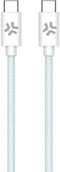 Celly USBCUSBCCOTTLB - USB type-C Kabel - 150 cm - Blauw Wit