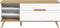 Furnilux Stockholm - Lowboard - 40x140x60cm - Wit Eiken