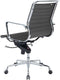 Feel Home - Lage design bureaustoel - Echt leer - Donkergrijs