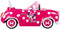 Huffy Minnie Mouse - Ride-on Auto 7,2V - Werkende koplampen en openende deuren - Roze