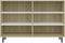 vidaXL - Dressoir - 103,5x35x70 - cm - spaanplaat - wit - en - sonoma - eikenkleurig