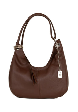 Anna Morellini ALBA - Shopper - Echt leer - Bruin - 38x34x10 cm