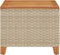 vidaXL Tuintafel 45x45x37 cm poly rattan en acaciahout beige