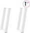 vidaXL - Console - tafelpoten - 2 - st - U-vormig - 38x(72-73) - cm - staal - wit