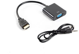 Lanberg AD-0017-BK - HDMI naar VGA Adapter - 1080p - Zwart