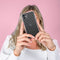 iMoshion Hoesje Geschikt voor Samsung Galaxy A20e Hoesje Siliconen - iMoshion Design hoesje - Transparant / Zwart / Hearts All Over Black