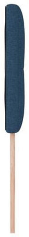 vidaXL - Hoofdbord - met - knopen, - gestoffeerd, - blauw, - 90 - cm