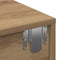 vidaXL - Wandschap - met - lades - 60x26,5x15 - cm - bewerkt - hout - artisanaal - eiken
