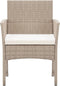 vidaXL - Tuinstoelen - met - kussens - 2 - st - poly - rattan - beige