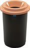 Plafor Eco Bin - Ronde Prullenbak 50L - Inclusief 5-delige Stickerset - Bruin