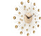 Karlsson Sunburst - Wandklok - Kristal - Goud - Ø30cm