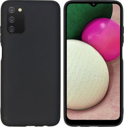 iMoshion Hoesje Geschikt voor Samsung Galaxy A03s Hoesje Siliconen - iMoshion Color Backcover - Zwart