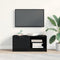 vidaXL - TV-kast - Zwart - Eiken - 80x35x36,5 - cm - Geengineerd - Hout