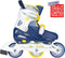 Nijdam Navy Seal - Skeelers - Verstelbaar - Hardboot - Blauw - Maat 27-30