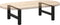 vidaXL - Salontafelpoten - 2 - st - 60x(30-31) - cm - staal - zwart