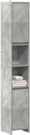 vidaXL - Badkamerkast - 30x30x183,5 - cm - spaanplaat - betongrijs
