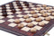 Wegiel DAM-100-WD - Houten Dambord met Inlegblad - 40 x 40 cm (set van 40)
