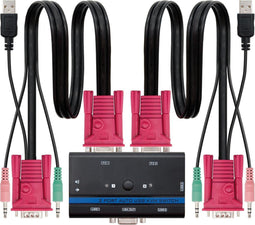 KVM-Schakelaar NANOCABLE 10.12.2001 Zwart