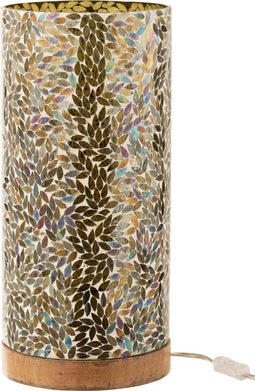 J-Line tafellamp Mozaiek - glas - groen - large