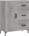vidaXL - Dressoir - 69,5x34x90 - cm - bewerkt - hout - grijs - sonoma - eikenkleurig