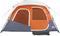 vidaXL - Tent - met - LED - 6-persoons - snelontgrendeling - lichtgrijs - en - oranje