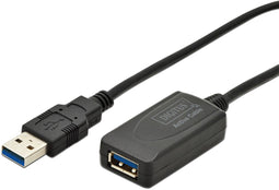 Digitus DA-73104 - USB 3.0 verlengkabel - 5 m - Zwart