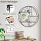 Happy Goods - Wandrek Rond - 42cm - 100% Paulownia Hout en Metaal - Zwart