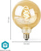 Nedis SmartLife LED Filamentlamp - Wi-Fi - E27 - 360 lm - 4.9 W - Warm tot Koel Wit - 1800 - 6500 K - Glas - Globe