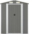 vidaXL - Tuinschuur - 192x108x223 - cm - gegalvaniseerd - staal - lichtgrijs